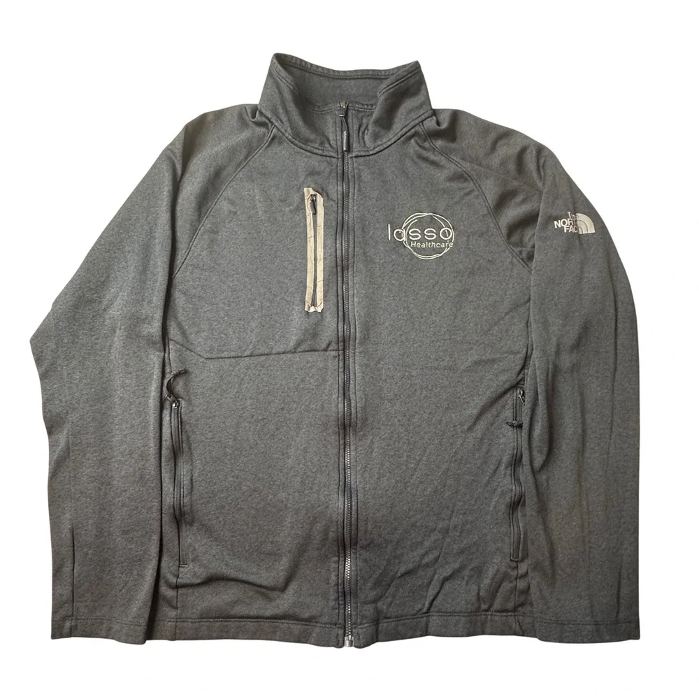The North Face Jacket Mens‎ Large Blue Full Zip Fleece Mock Neck NF0A3LH9AVM